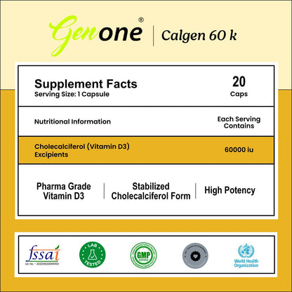 frontal etiqueta suplemento genone calgen d3