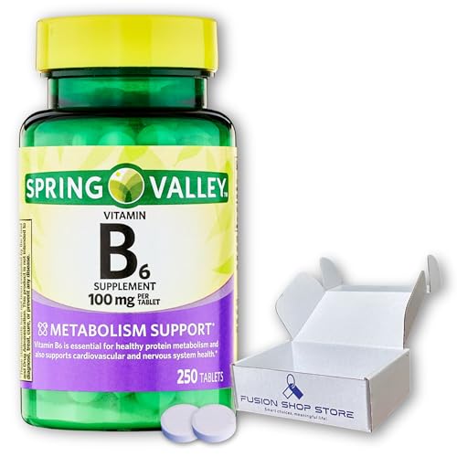 Frontal vitamina B6 100mg 250 tabletas Spring Valley Fusion Shop