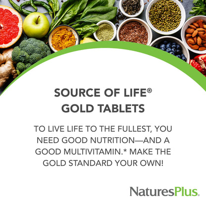 Fuente de oro multivitaminas con alimentos integrales