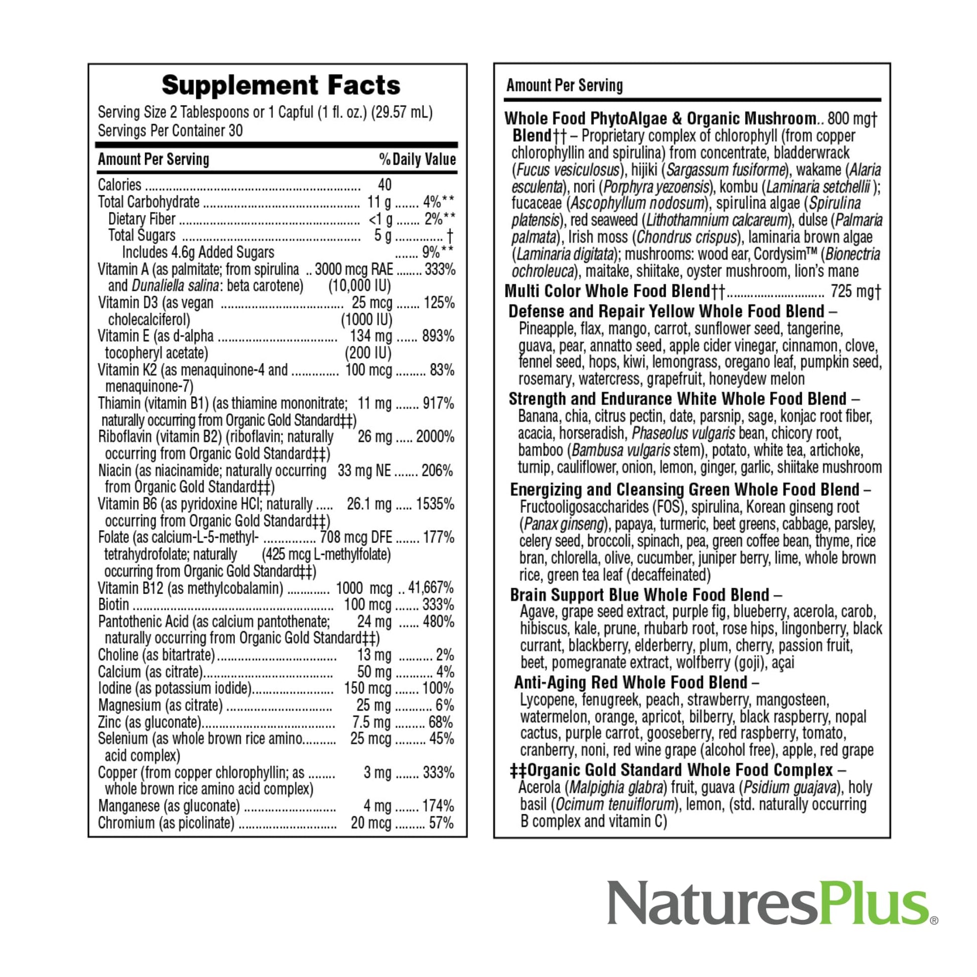 Fuente de Vida Oro multivitamínico líquido natural