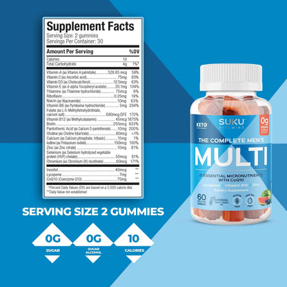 Descubre las funciones de gomitas SUKU para hombres.