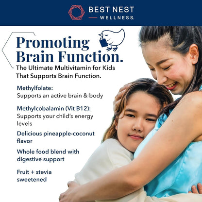 Fundador de Best Nest Wellness promoviendo el Kids Multi Plus