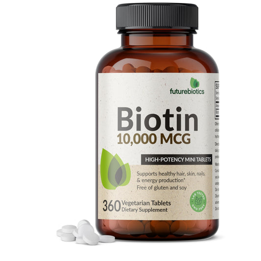 Futurebiotics Biotina 10,000 MCG frasco de tabletas