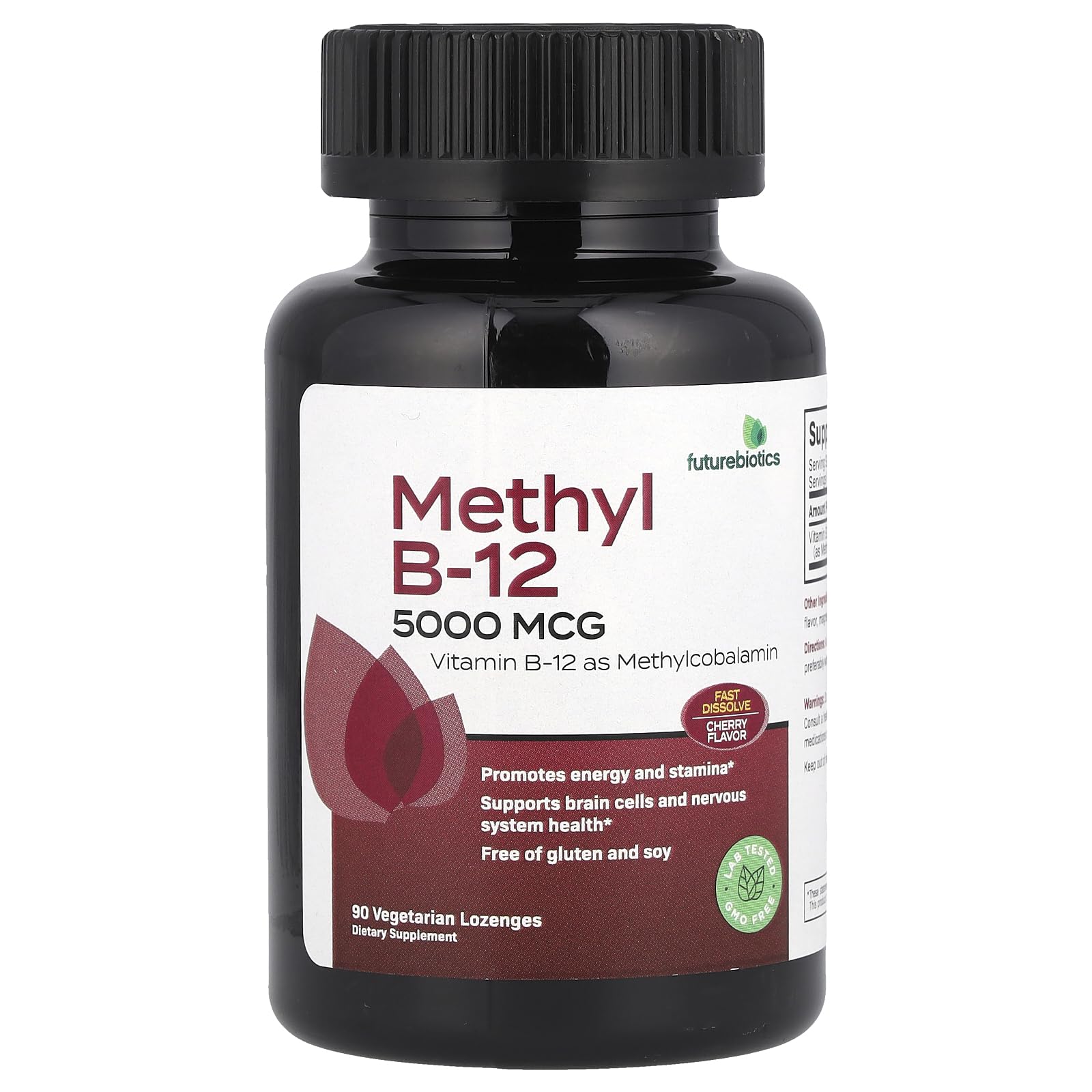 Futurebiotics Metil B-12 5000mcg 90 pastillas vegetarianas sabor cereza