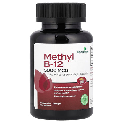Futurebiotics Metil B-12 5000mcg 90 pastillas vegetarianas sabor cereza