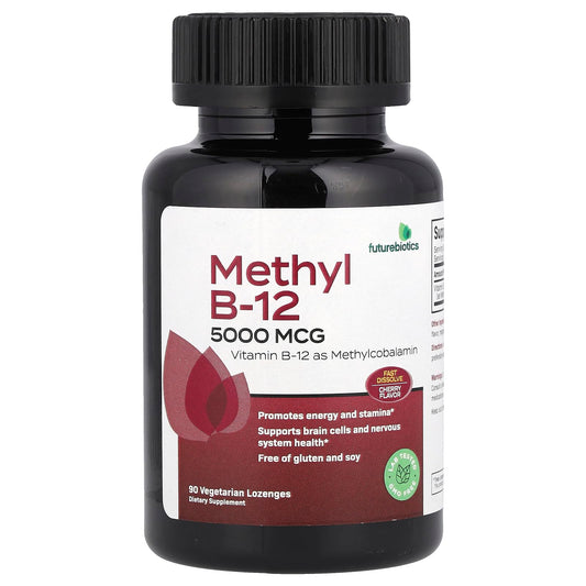 Futurebiotics Metil B-12 5000mcg 90 pastillas vegetarianas sabor cereza