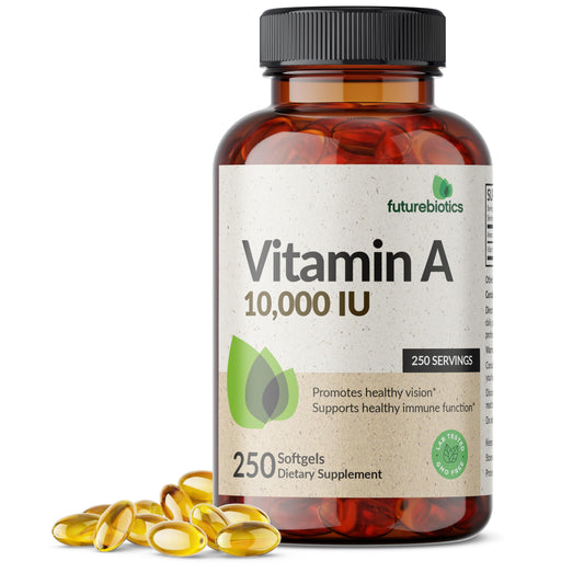 Futurebiotics Vitamina A 10,000 UI cápsulas blandas sin OGM