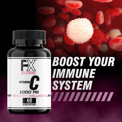 Detalle cápsulas vitamina c FXSUPPS vegan-friendly