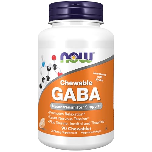 GABA Now Foods frasco 90 cápsulas