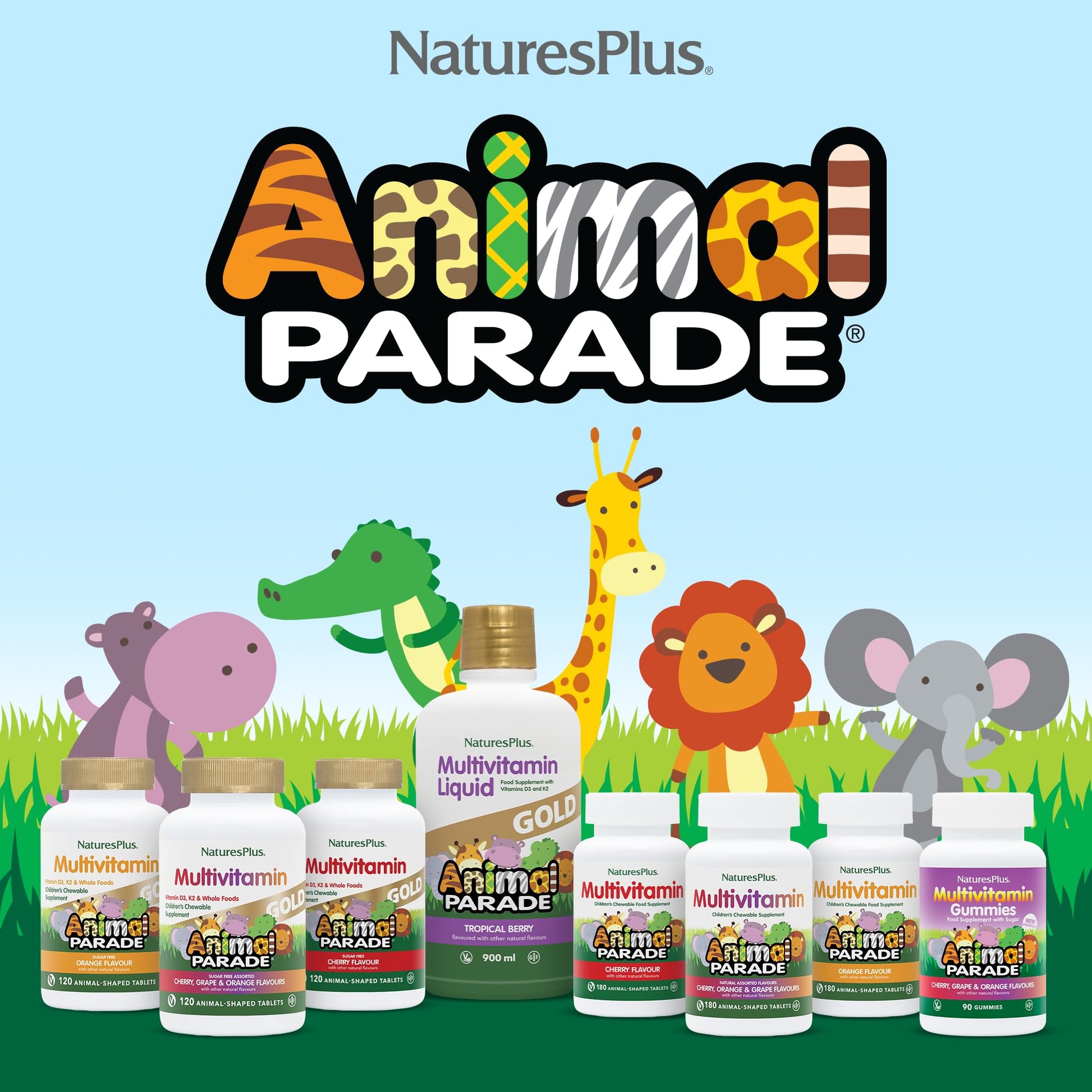 Gama de multivitaminas Animal Parade