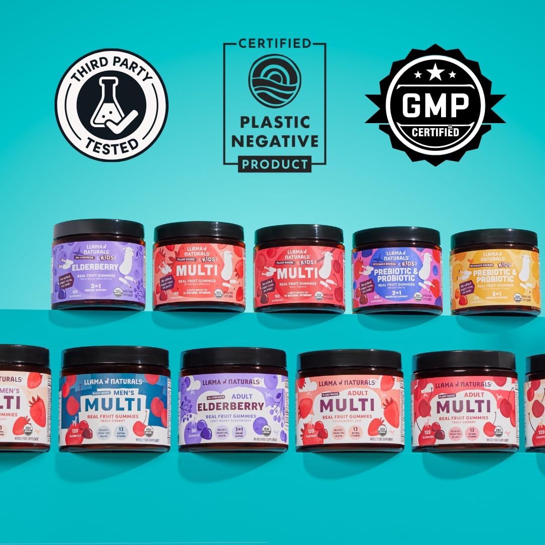 Gama de productos multivitamínicos de Llama Naturals