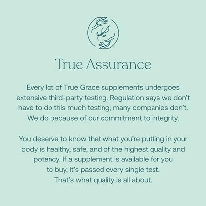 Garantía de calidad de suplementos True Grace