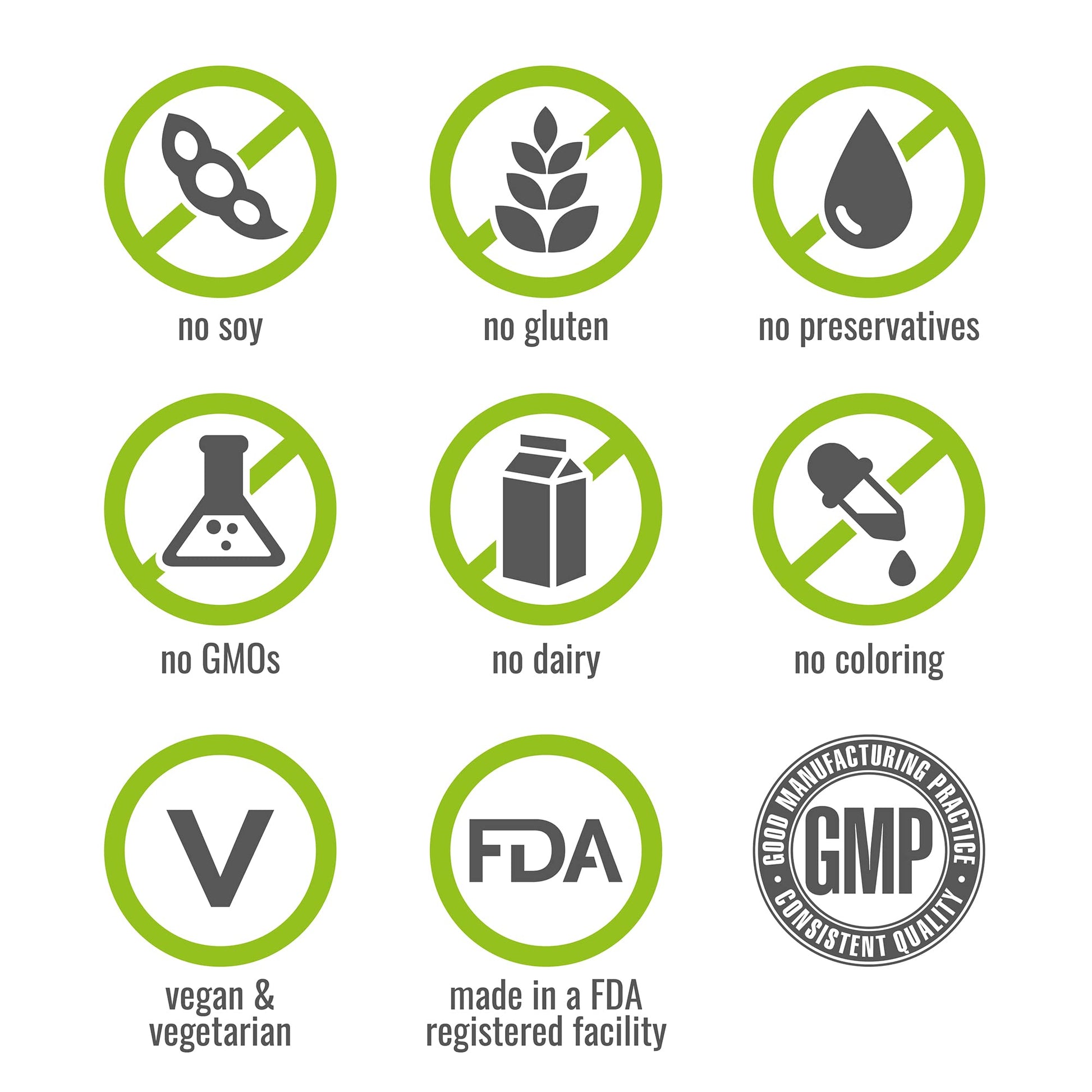Símbolos de garantía de calidad de vitamina E NATURELO.