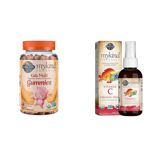Garden of Life gummy vitaminas para niños frambuesa