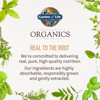 Garden of Life Organics real hasta la raíz.