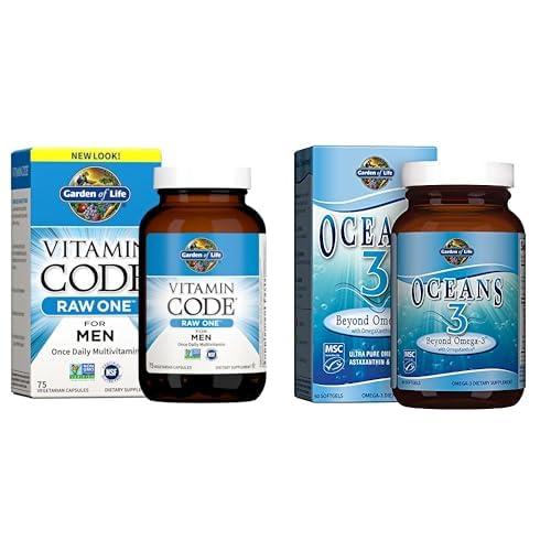 Paquete Garden of Life multivitaminas y omega 3 para hombre