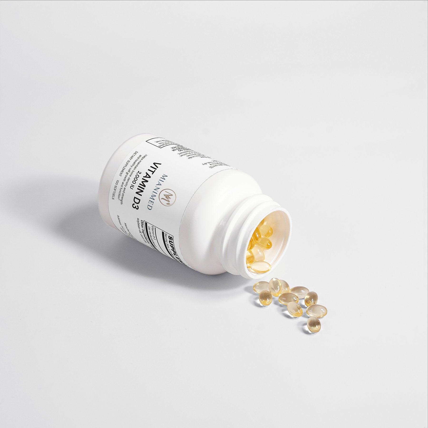 Información nutricional Generic MIANIMED suplemento vitamina d3 2000 ui