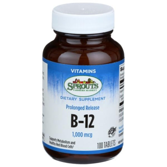 Generic Sprouts vitamina b12 liberación prolongada 1000 mcg 100 tabletas