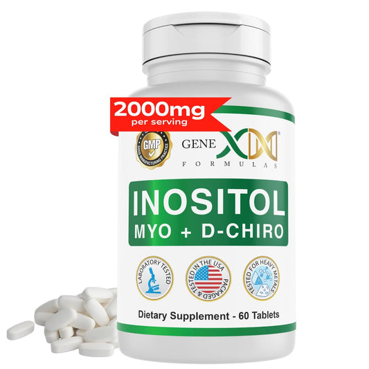 Frasco de Genex Formulas Mio-Inositol 40:1 60 tabletas