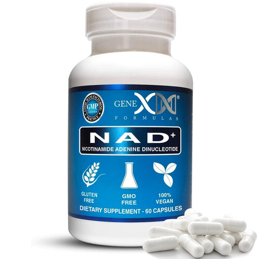 Genex Formulas NAD+ 250mg cápsulas frasco principal suplemento antienvejecimiento