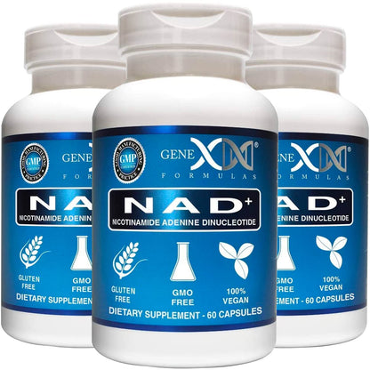 Genex Formulas NAD+ suplemento 250 mg 60 cápsulas naturales