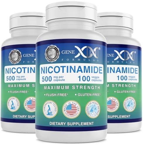 Genex Formulas niacinamida 500mg piel saludable 300 cápsulas