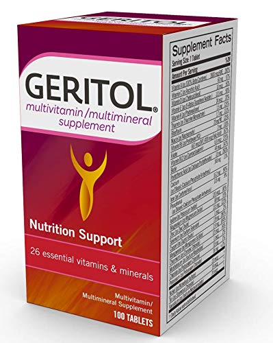 Fácil de tomar multivitamínico Geritol una tableta diaria