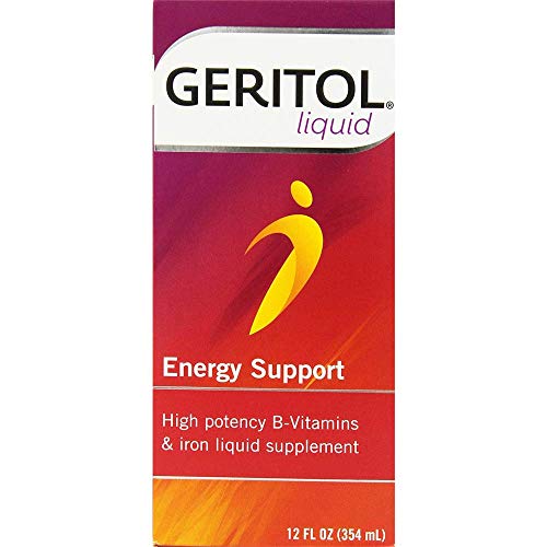 Geritol gotas vitaminas B apoyo energía paquete 4 botellas