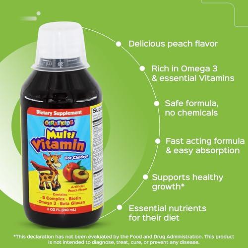 Jugos multivitaminicos para niños con sabor a durazno GirafKids