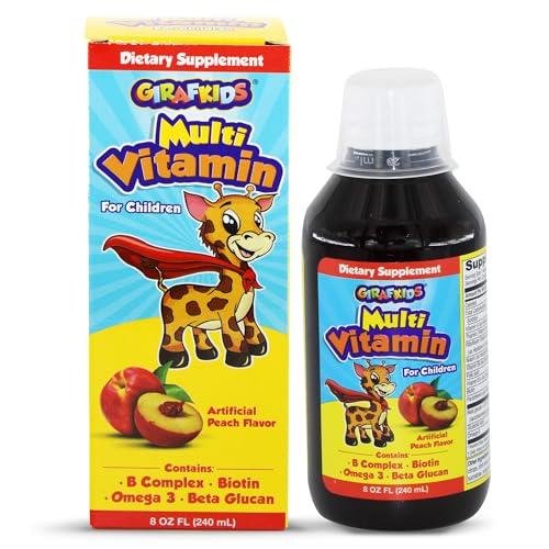 Viales líquidos de súper vitaminas GirafKids mezcla de frutos del bosque