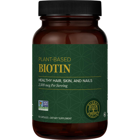 Global Healing Center biotina suplemento natural para cabello y piel