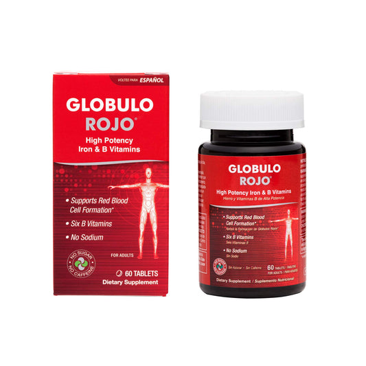 Globulo Rojo suplemento hierro alta potencia 60 tabletas