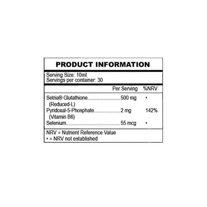 Glutatión liposomal Ancient Purity envase y caja
