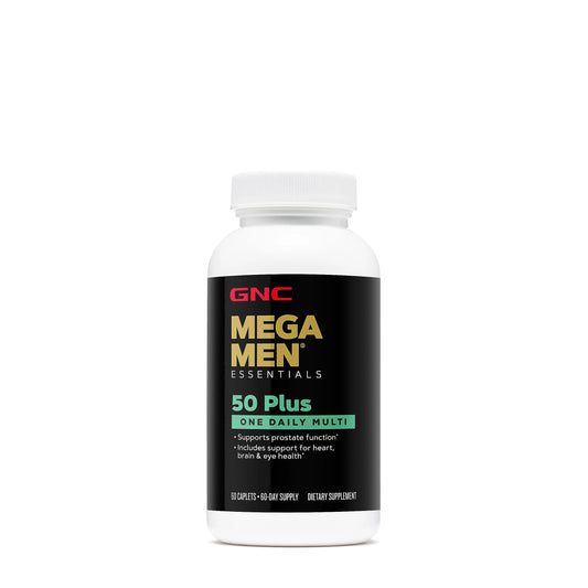 GNC Mega Men 50 Plus multivitamínico para hombres.