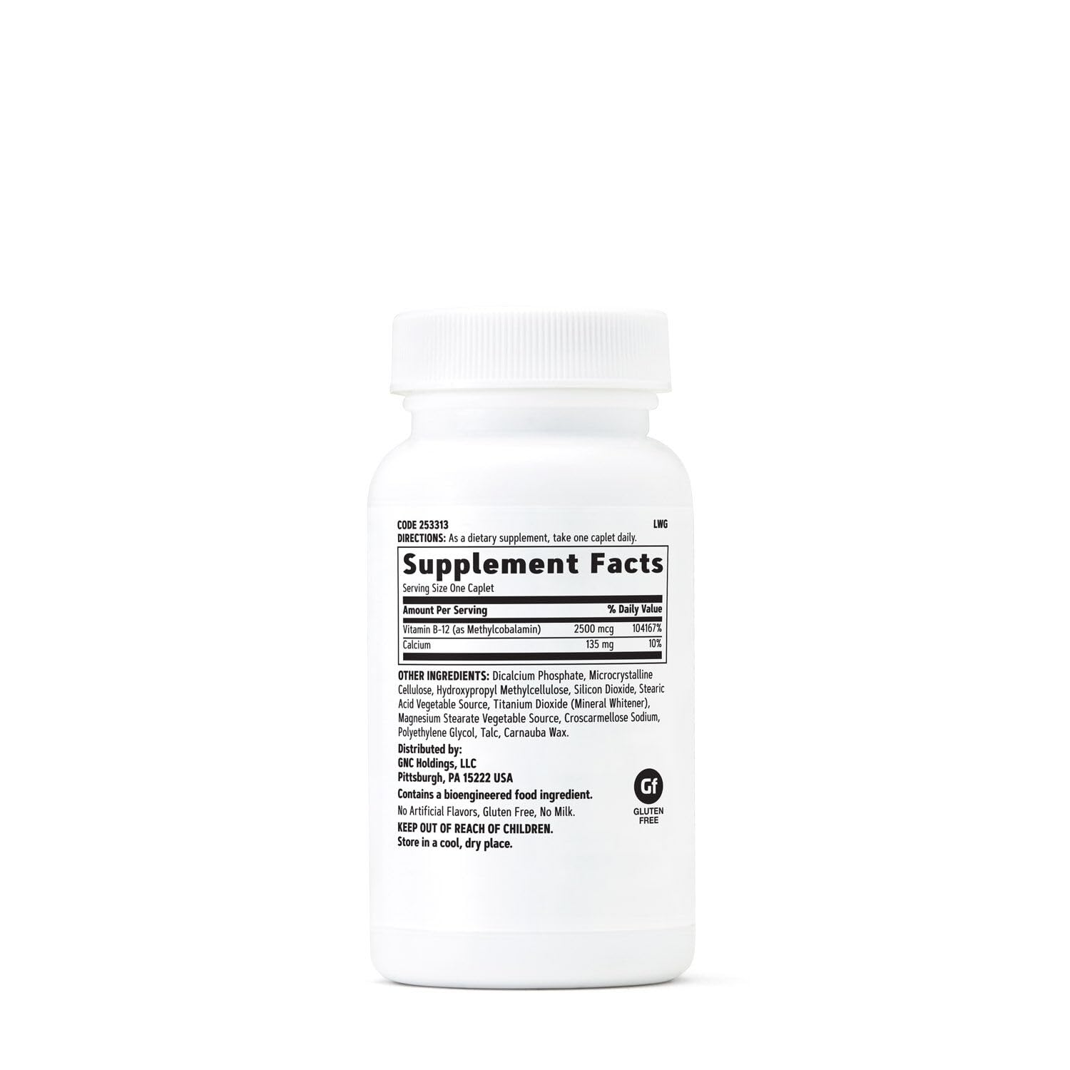 GNC Metil B-12 cápsulas dentro frasco suplemento
