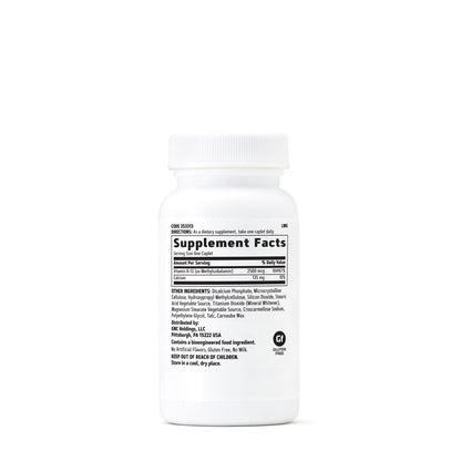 GNC Metil B-12 cápsulas dentro frasco suplemento