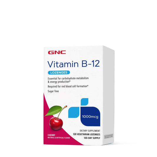 GNC vitamina B12 1000mcg pastillas sabor cereza