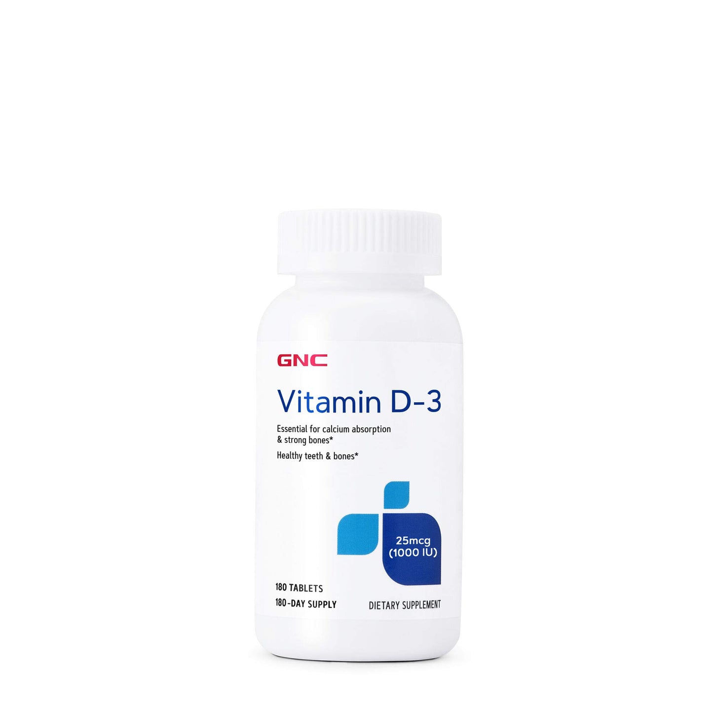 GNC suplemento vitamina d3 180 tabletas