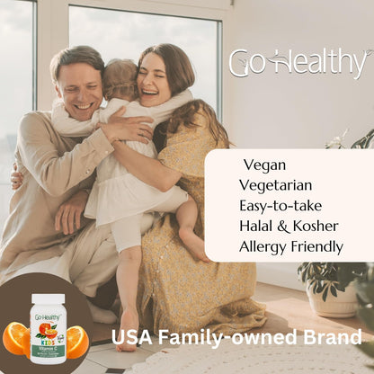 Go Healthy Gomitas Vitamina C niños vistalateral frasco
