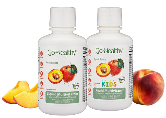 Go Healthy multivitaminas líquidas para niños y adultos