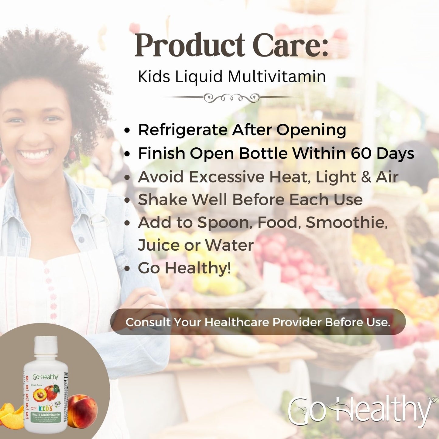 Go Healthy multivitaminas perfil nutricional