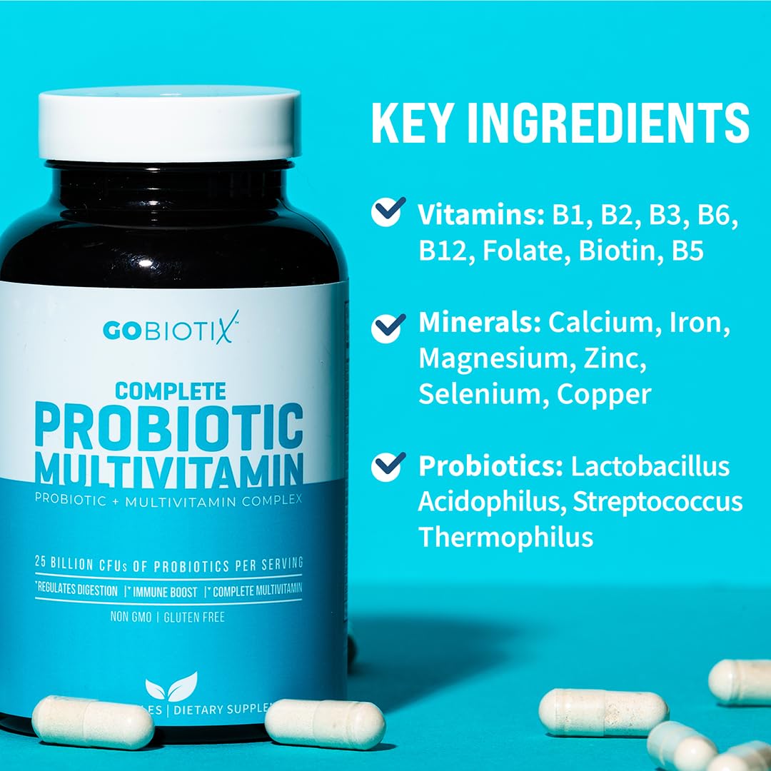 GOBIOTIX características de probióticos y minerales en etiqueta
