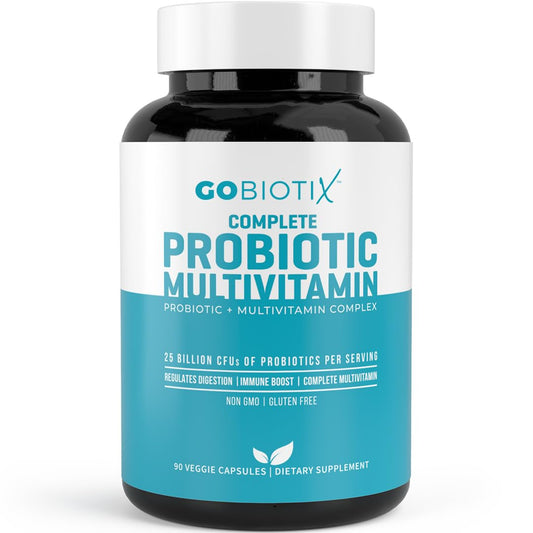 GOBIOTIX multivitamínico con probióticos en envase negro