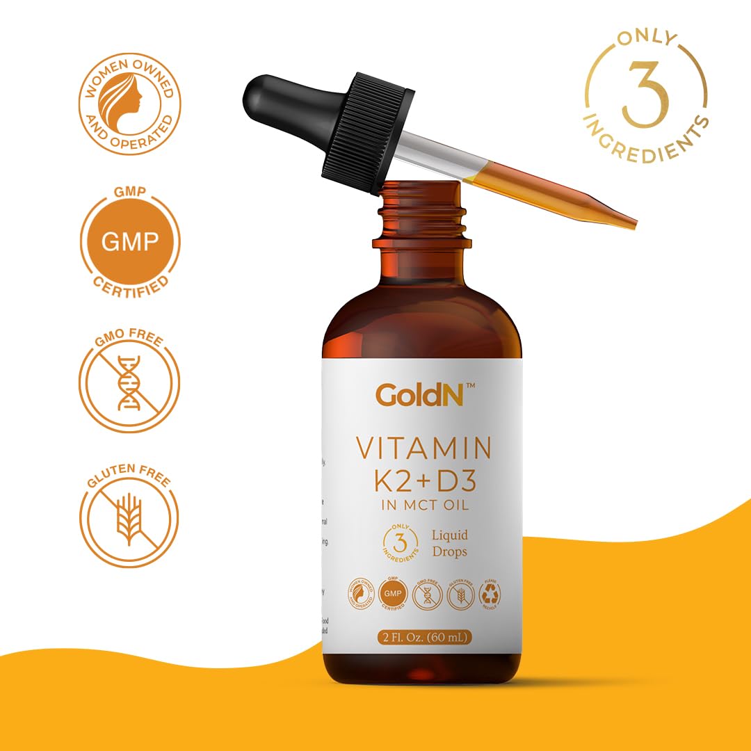 GoldN gotas vitaminicas apoyan bienestar óseo y cardiovascular