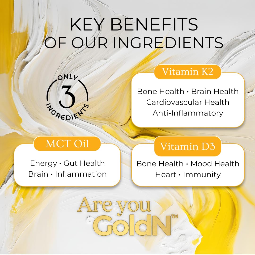 GoldN suplemento natural vitamina d3 y k2 sin aditivos