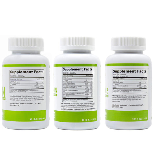 Gomas multivitaminas BariSlim con biotina