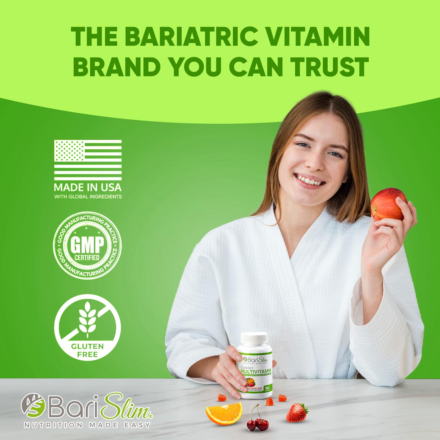 Gomas multivitamínicas cómodas y de gran sabor para bariátricos