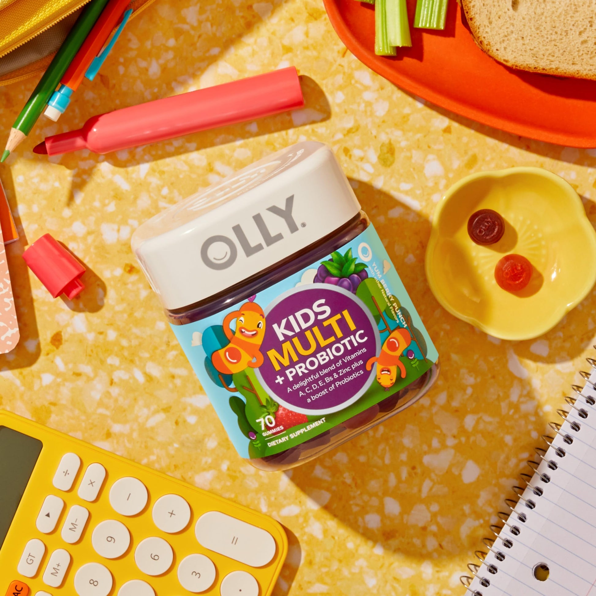 Gomas multivitamínicas Olly para niños 70 conteo