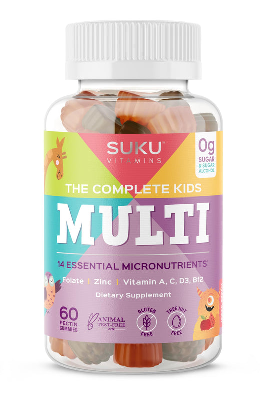 Gomas multivitamínicas para niños SUKU con sabor tropical