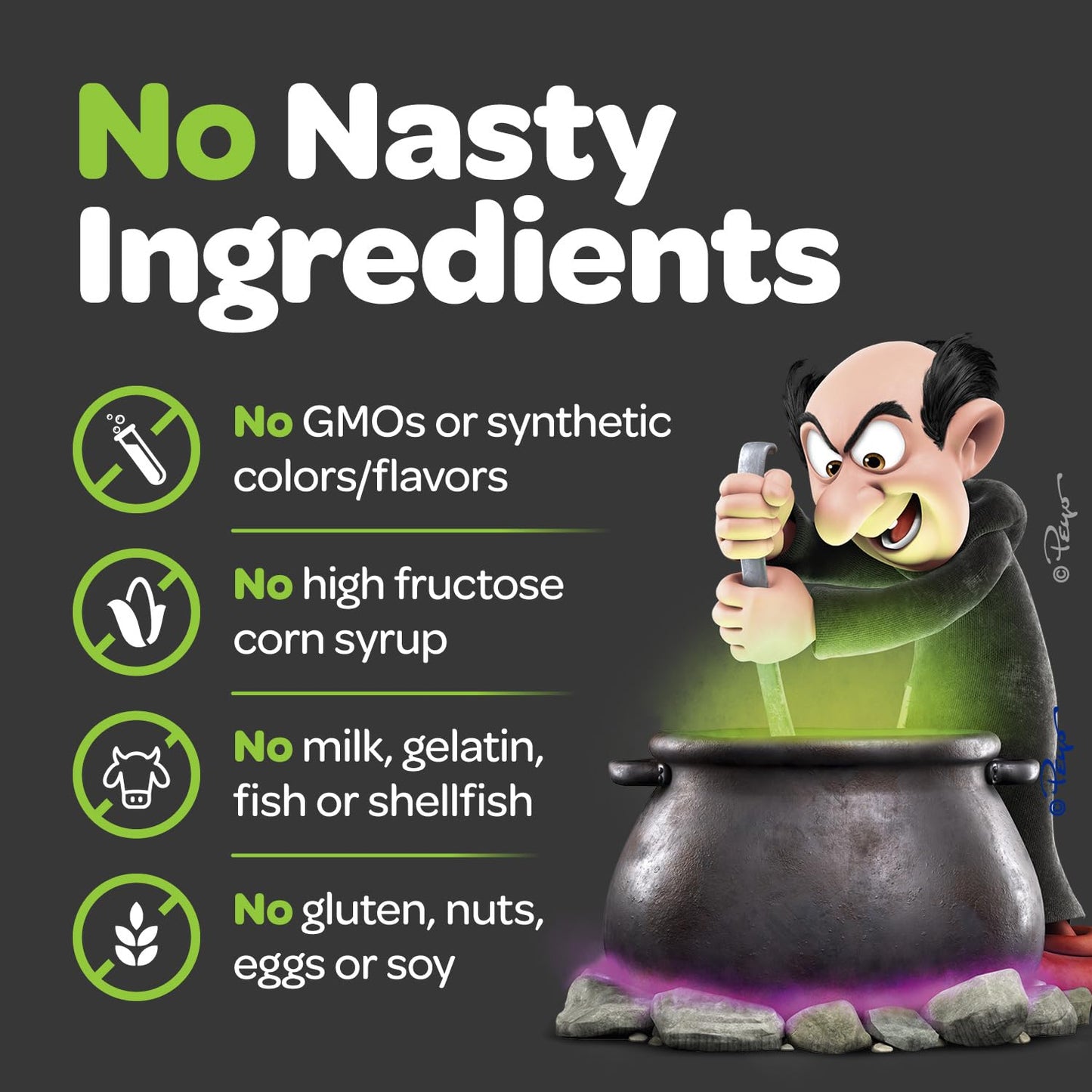 Gomas de los Pitufos sin ingredientes desagradables